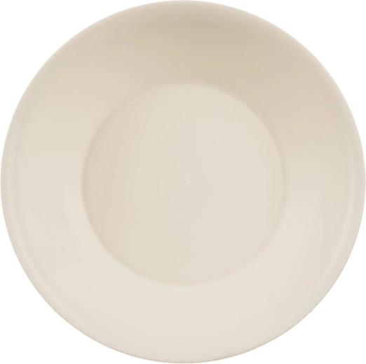 Głęboki plastikowy talerz Sandy, kremowy 18,5 cm