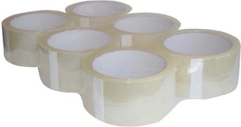Taśma pakowa 25 mm × 66 m transparentna (6 szt.)