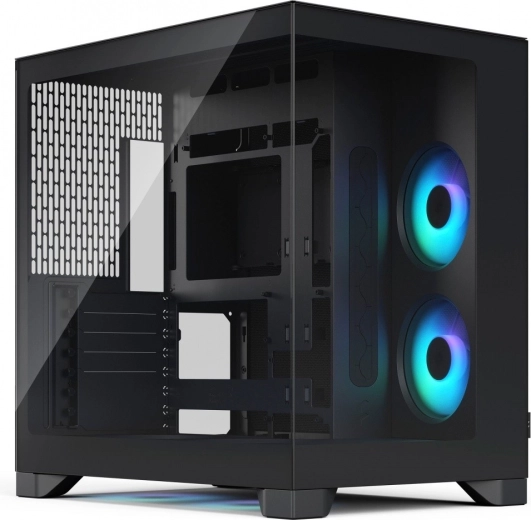 Pop 2 Vision czarna obudowa gamingowa PC RGB z panoramicznym szkłem