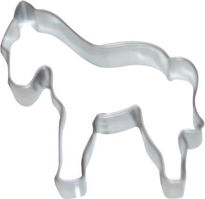 Wykrawaczki do ciastek ze stali nierdzewnej – koń (zestaw 10 szt.)