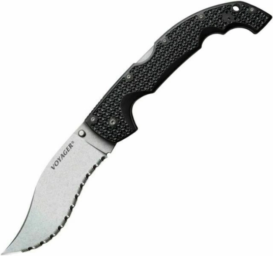 Składany nóż Cold Steel Extra Large Voyager Vaquero Serrated, czarny