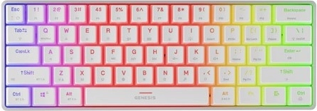 Genesis Thor 660 g2 bezprzewodowa klawiatura mechaniczna US RGB biała