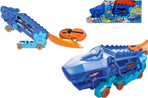 Dino tor wyścigowy z wyrzutnią autek