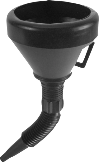 Plastowy lejek z sitkiem i odłączaną końcówką