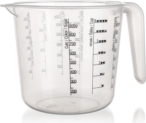 Plastowa miarka 1 l z nadrukiem CULINARIA