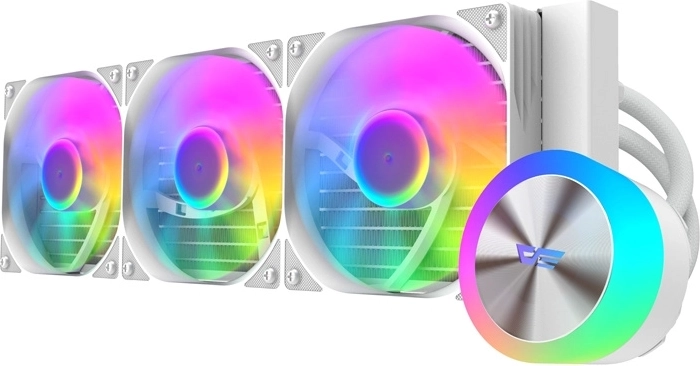 DarkFlash DG360 biały zestaw chłodzenia wodnego CPU 360 mm ARGB