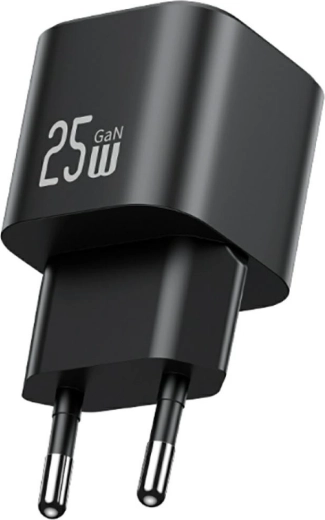 Usams JC Series 25 W GaN mini szybka ładowarka USB-C czarna