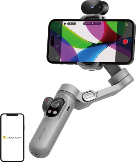 Aochuan Smart X Pro stabilizator do smartfona z czujnikiem AI, szary