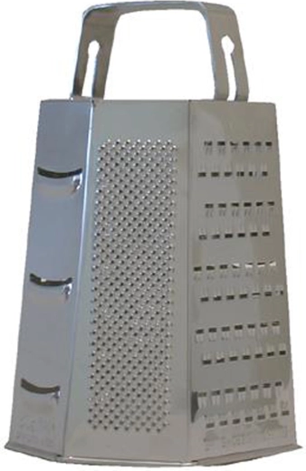 Nierdzewna sześciokątna tarka TORO