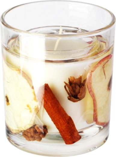 Świeca zapachowa w szkle Świąteczne jabłko z cynamonem 206 g (8 × 9 cm)