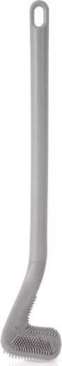 Silikonowa szczotka do WC szara 40 cm