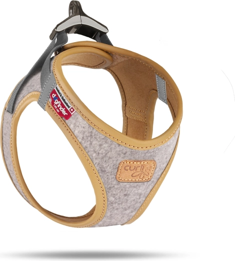Szelki dla psa Curli Alpine Light Gray M (6–9 kg)