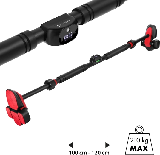 Drążek rozporowy do drzwi z licznikiem i poziomicą HMS DD501