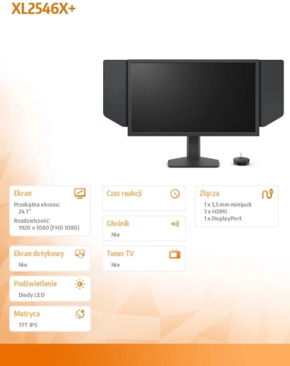 Monitor do gier BenQ XL2546X, 24,5" LED, 1 ms, HDMI