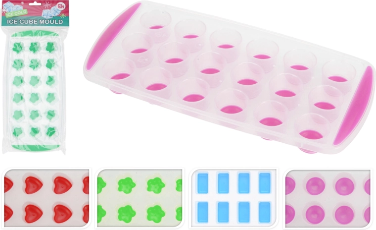 Forma do lodu z różnymi kształtami z TPR, 24,5 × 11,7 × 2,5 cm