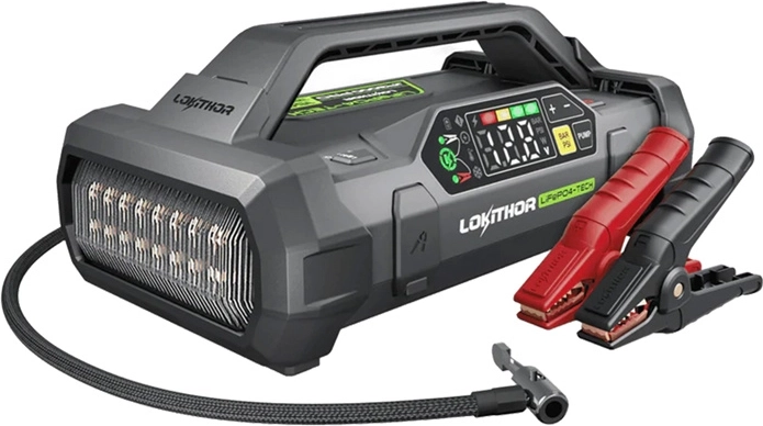 Lokithor JA3000 PRO wielofunkcyjny booster rozruchowy 3000 A z kompresorem i powerbankiem