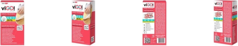 Winylowe rękawice jednorazowe M, 100 szt.