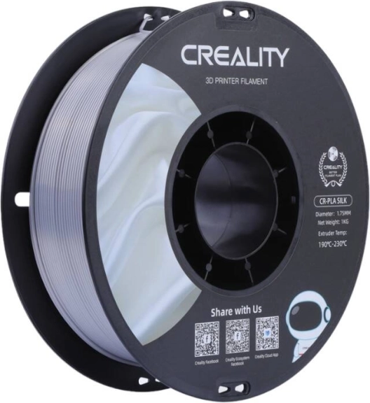 Creality CR-PLA Silk filament srebrny 1,75 mm (1 kg)