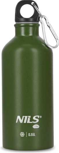 Stalowa butelka turystyczna Nils Camp zielona 500 ml