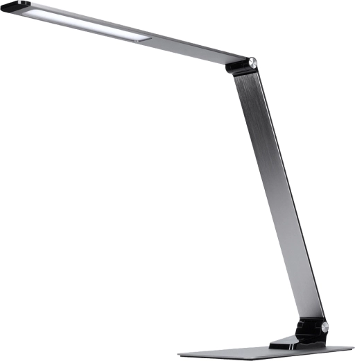 Solight ściemniana LED lampka biurkowa 11 W z regulacją temperatury barwowej, srebrna