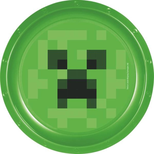 Plastowy talerz Minecraft 22 cm