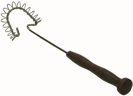 Trzepaczka do ubijania ze stali nierdzewnej z drewnianą rączką 70 mm