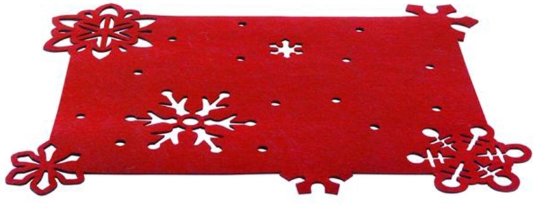 Filcowa podkładka Toro 45 × 35 cm czerwona