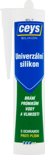 Uniwersalny silikonowy uszczelniacz biały 280 ml CEYS