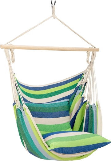 Wiszący brazylijski fotel NILS Camp zielony