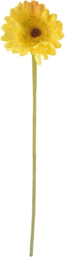 Sztuczna gerbera żółta 61 cm