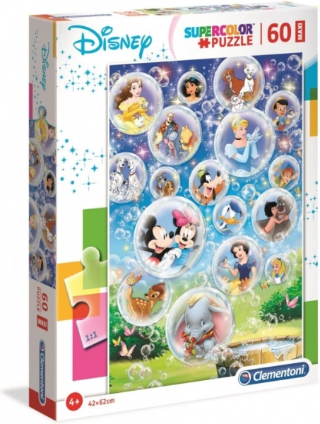 Puzzle Disney bajki Clementoni MAXI 60 elementów
