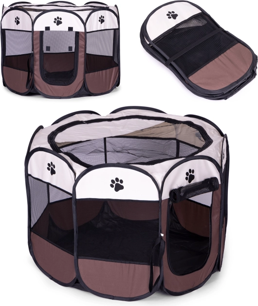 Składana tekstylna zagroda dla psów i kotów PETSI