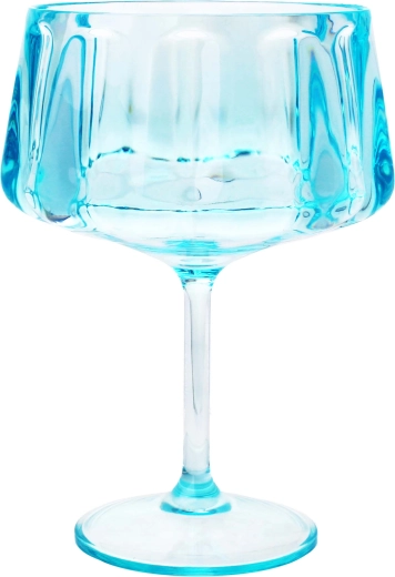 Plastikowy kielich do margarity Toro 440 ml, przezroczysty niebieski