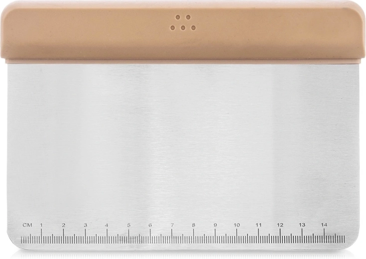 Szpatuła i skrobak do ciasta ze stali nierdzewnej 17 cm