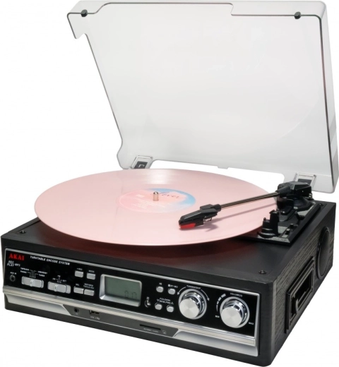Gramofon Akai ATT-15SE z radiem i odtwarzaczem kasetowym