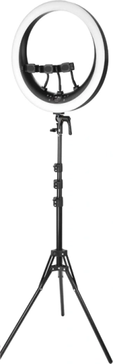Okrągła lampa LED NEEWER RP19H 19 cali ze statywem i uchwytami na telefon