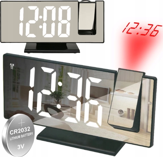 Elektroniczny budzik z projektorem czasu Time-10 - 1 szt.