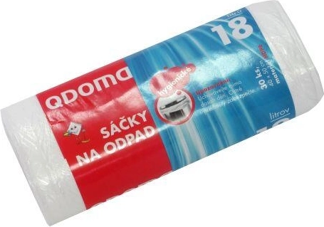 Worki na odpady 18 l, 40 × 50 cm, 30 szt., przezroczyste/niebieskie