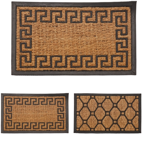Wycieraczka wejściowa z włókna kokosowego PANAMA 40 × 60 cm z antypoślizgową gumą