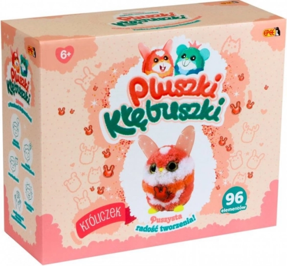 Kreatywny zestaw pluszowych zabawek Króliczek, 96 sztuk