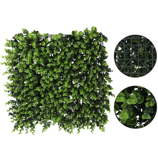 Dekoracyjny panel z sztucznego bukszpanu 50 × 50 cm