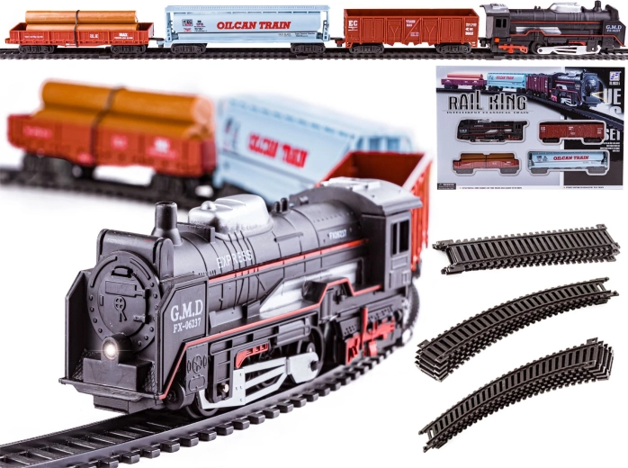 Kolejka Rail King – lokomotywa parowa i 3 wagony