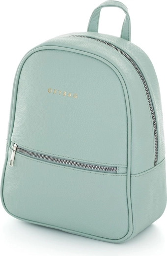 damski plecak z eko skóry w kolorze miętowym