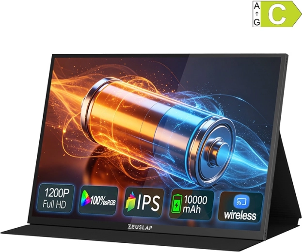 Przenośny monitor dotykowy ZEUSLAP P16BT 16" Full HD+