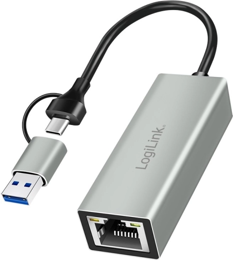 Adapter USB‑C na gigabitowy Ethernet + USB