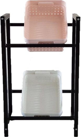 Metalowy regał na skrzynki 47 × 31 × 75 cm