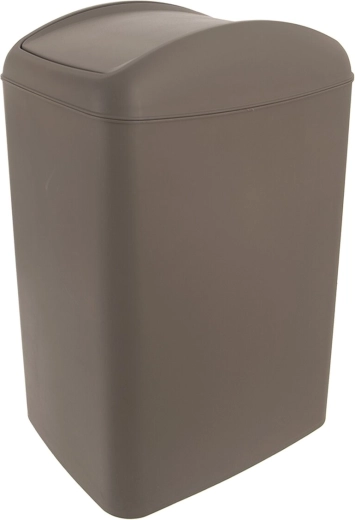 Kosz na śmieci Waste z uchylną pokrywą 40 l, brązowy