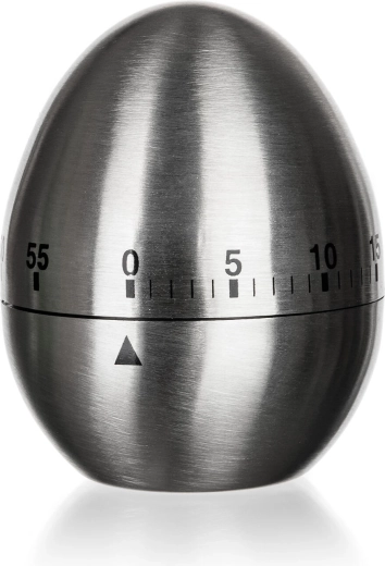 Kuchenny minutnik ze stali nierdzewnej w kształcie jajka AKCENT