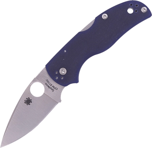 Nóż składany Spyderco Native 5 Dark Blue G10, satynowe ostrze 7,5 cm