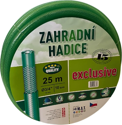 Wąż ogrodowy 3/4" 25 m przezroczysty zielony